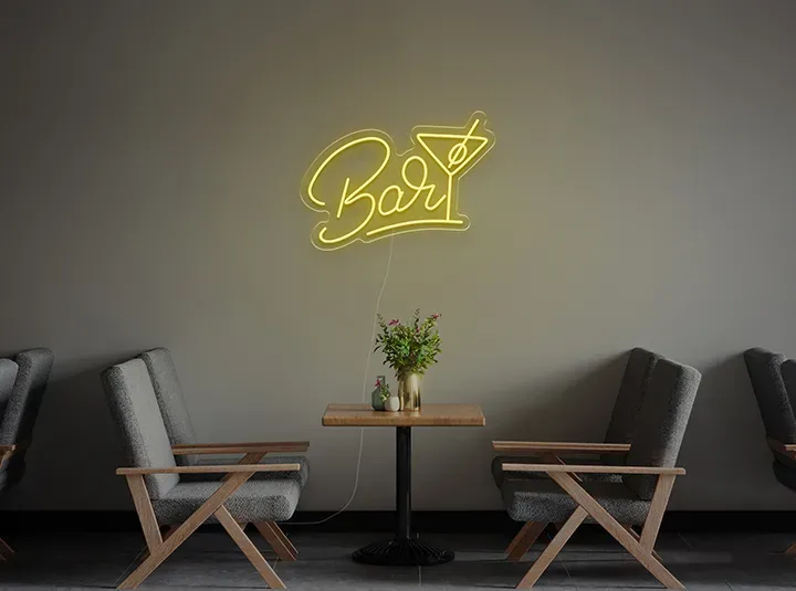 Bar Martini - Signe lumineux au neon LED