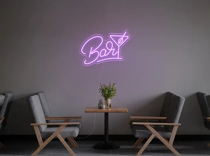 Bar Martini - Semn Luminos LED Neon