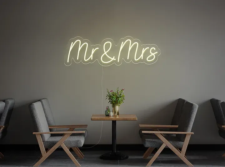 Mr & Mrs - Semn Luminos LED Neon
