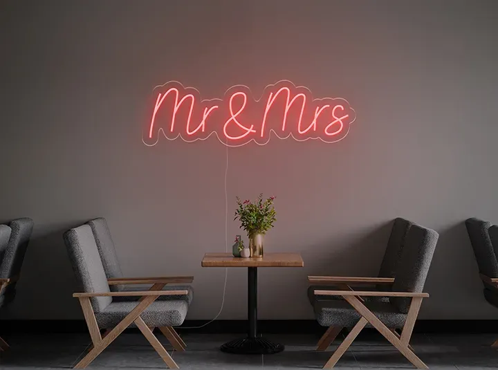 Mr & Mrs - LED Neon Sign