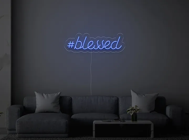 BLESSED - Semn Luminos LED Neon