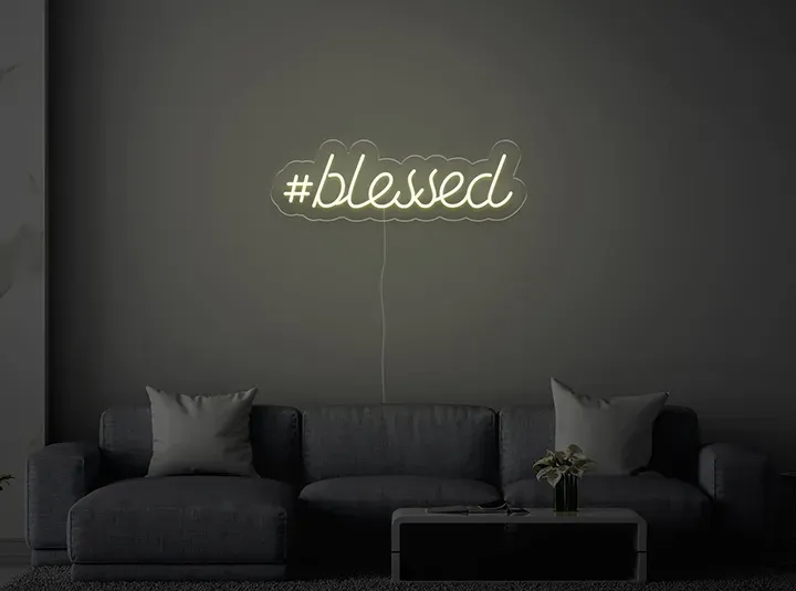 BLESSED - Semn Luminos LED Neon