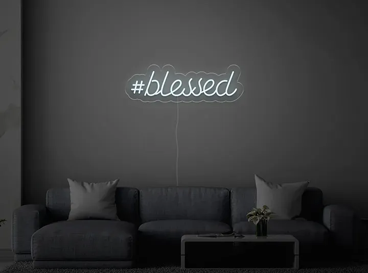 BLESSED - Semn Luminos LED Neon