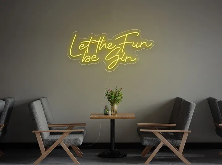 Let the fun be gin - Semn Luminos LED Neon