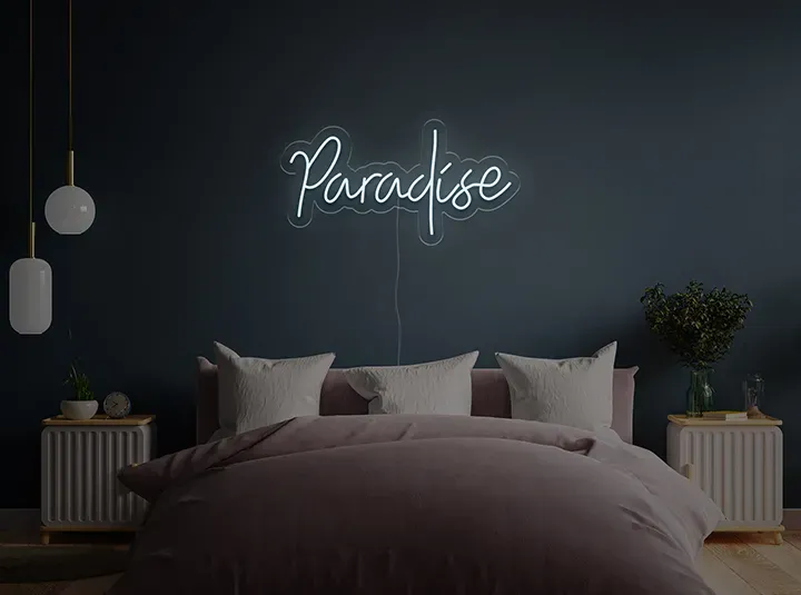 Paradise - Signe lumineux au neon LED