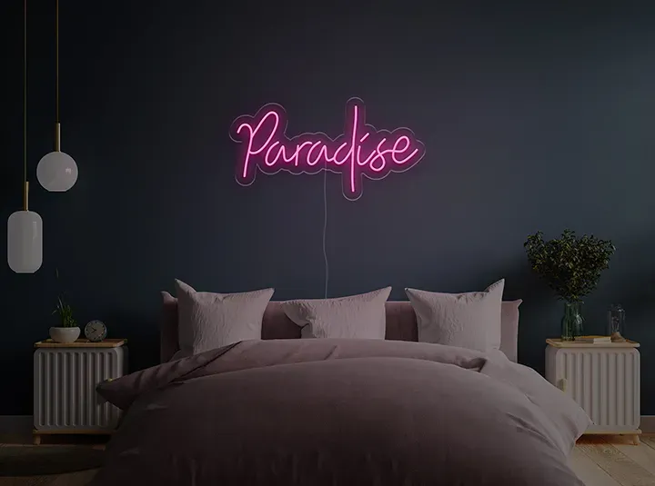 Paradise - Signe lumineux au neon LED