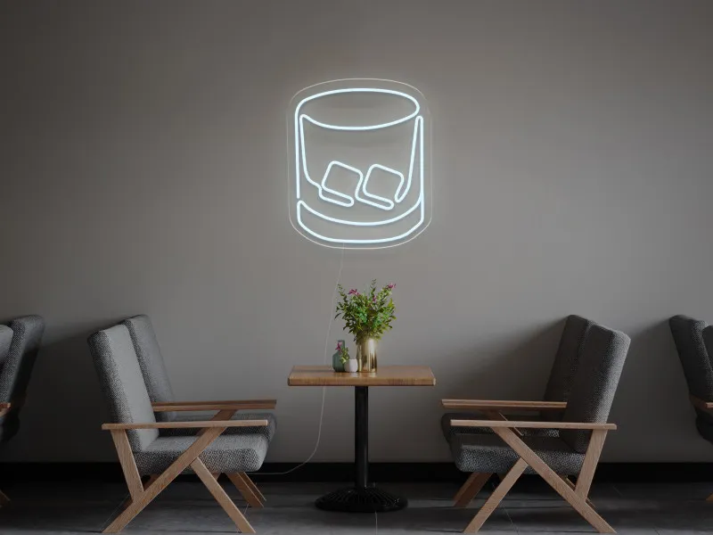 Pahar cu gheata - Semn Luminos LED Neon