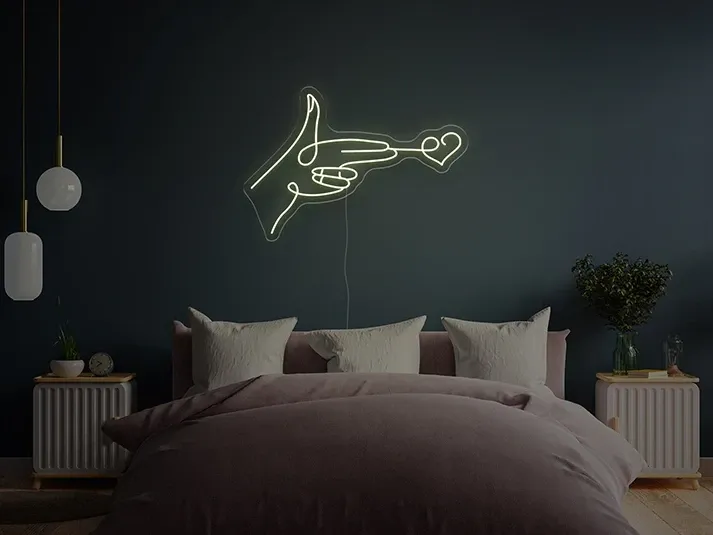 Shooting heart - Semn Luminos LED Neon