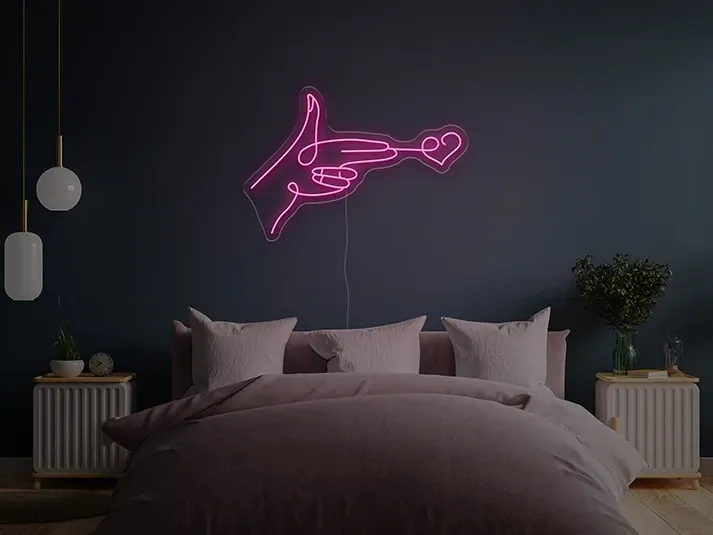 Shooting heart - Semn Luminos LED Neon