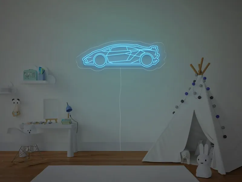 Masina SPORT - Semn Luminos LED Neon