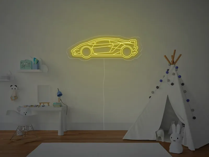 Masina SPORT - Semn Luminos LED Neon