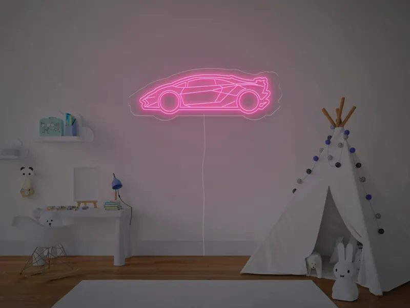 Masina SPORT - Semn Luminos LED Neon