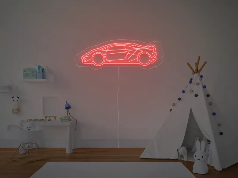 Masina SPORT - Semn Luminos LED Neon