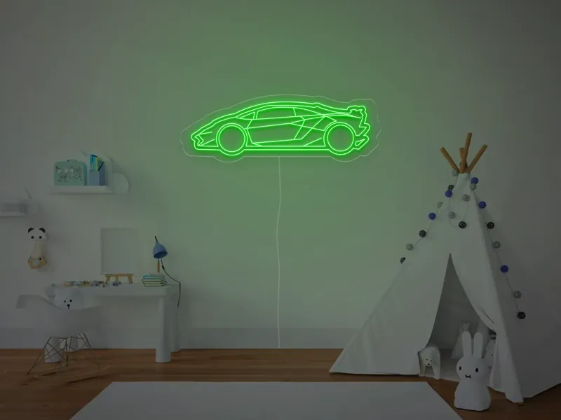 Masina SPORT - Semn Luminos LED Neon