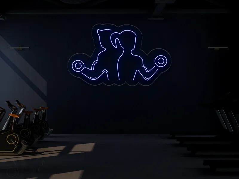 Couple @ Gym - Semn Luminos LED Neon