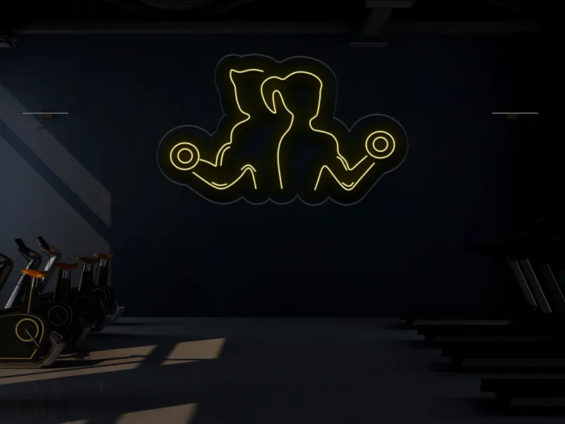 Couple @ Gym - Semn Luminos LED Neon