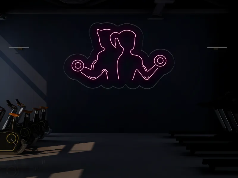 Couple @ Gym - Semn Luminos LED Neon