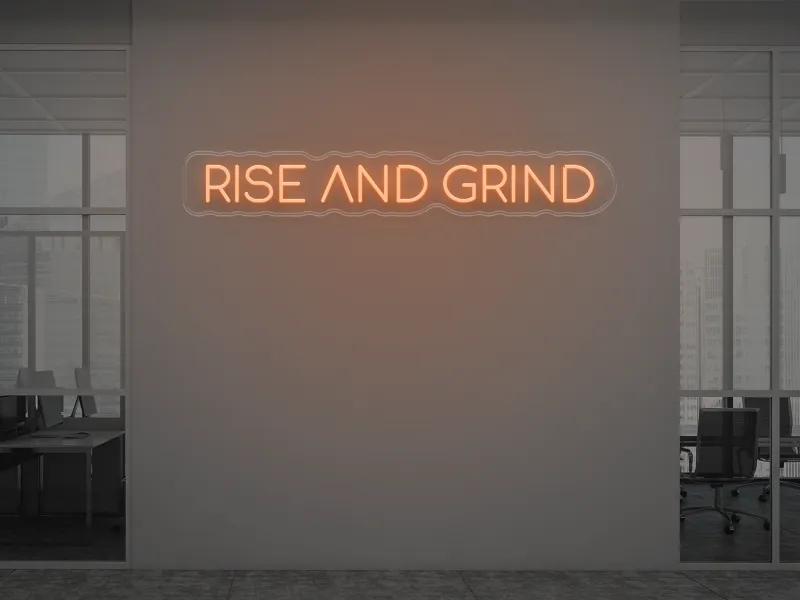 Rise And Grind - Semn Luminos LED Neon