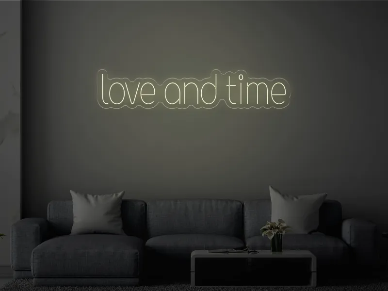Love and Time - Semn Luminos LED Neon
