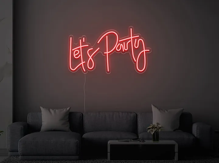 Let's Party - Semn Luminos LED Neon