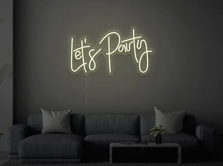Let's Party - Semn Luminos LED Neon