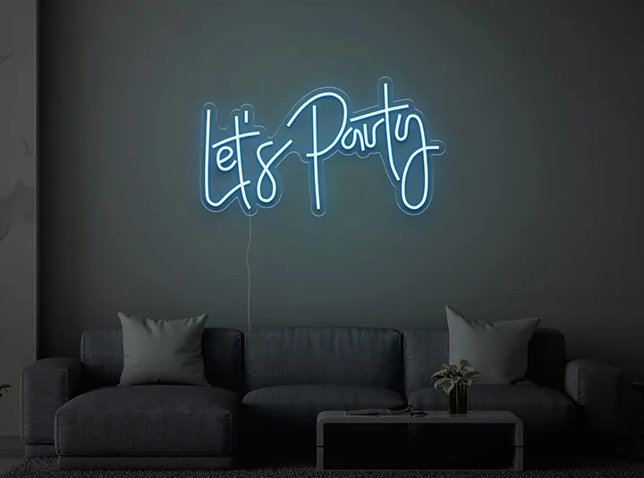 Let's Party - Semn Luminos LED Neon