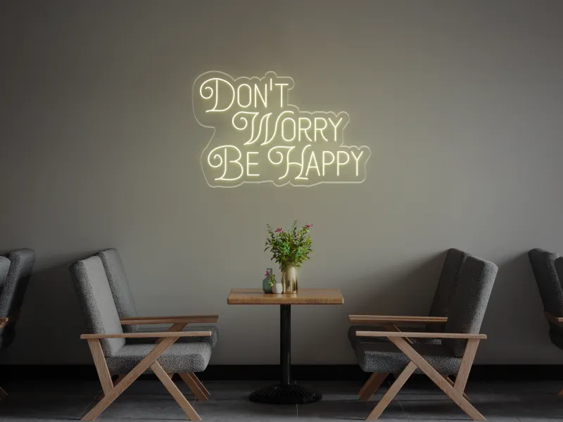 Don't Worry, be Happy - Semn Luminos LED Neon
