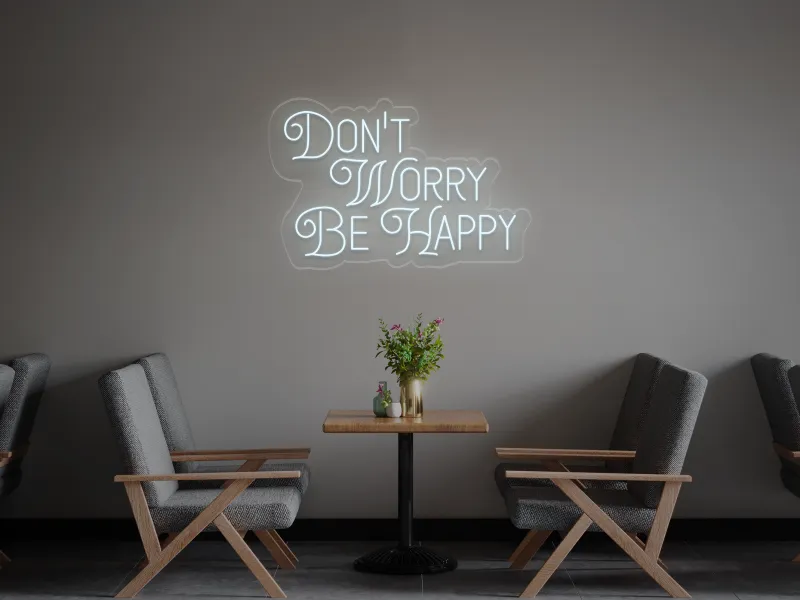 Don't Worry, be Happy - Semn Luminos LED Neon