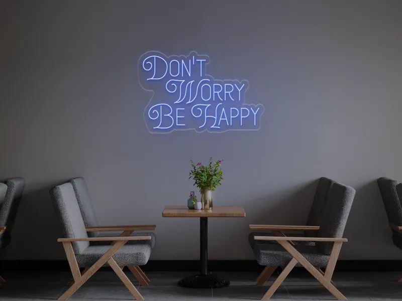 Don't Worry, be Happy - Semn Luminos LED Neon