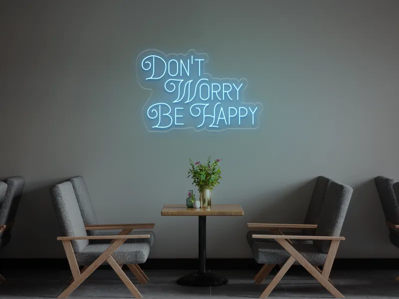Don't Worry, be Happy - Semn Luminos LED Neon