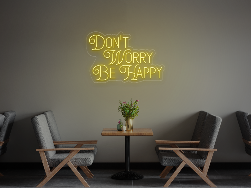 Don't Worry, be Happy - Semn Luminos LED Neon