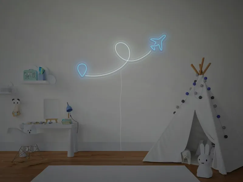 Avion - Semn Luminos LED Neon