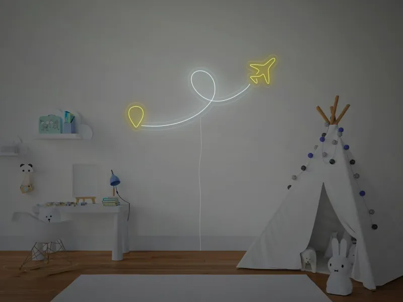Avion - Semn Luminos LED Neon