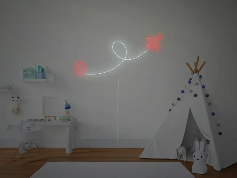 Avion - Semn Luminos LED Neon