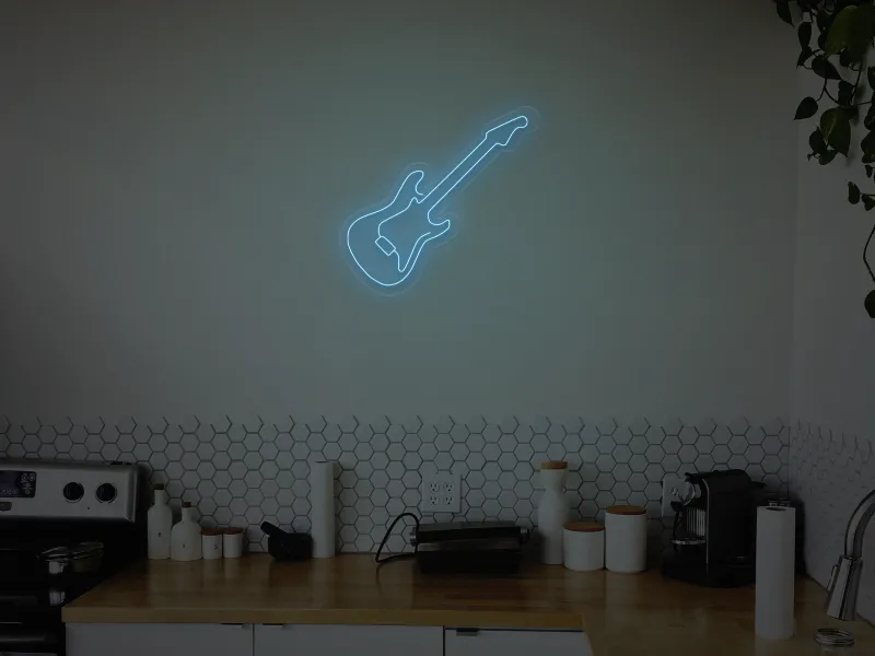 Chitara - Semn Luminos LED Neon