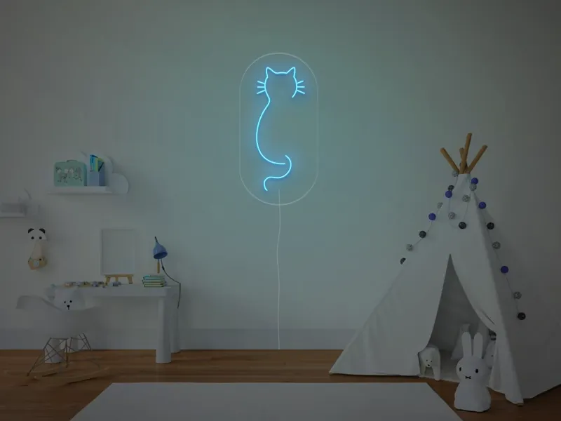 Pisica - Semn Luminos LED Neon