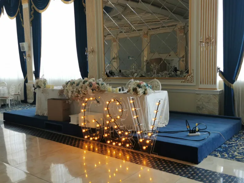 Litere Volumetrice Luminoase din Plexiglass 70 CM