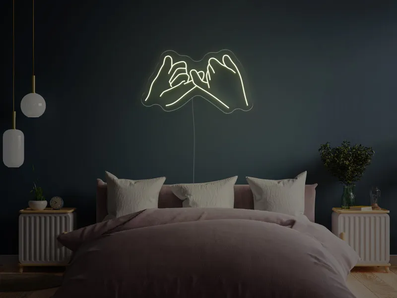 Pinkie Promise - Semn Luminos LED Neon