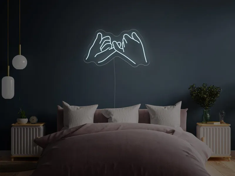 Pinkie Promise - Semn Luminos LED Neon