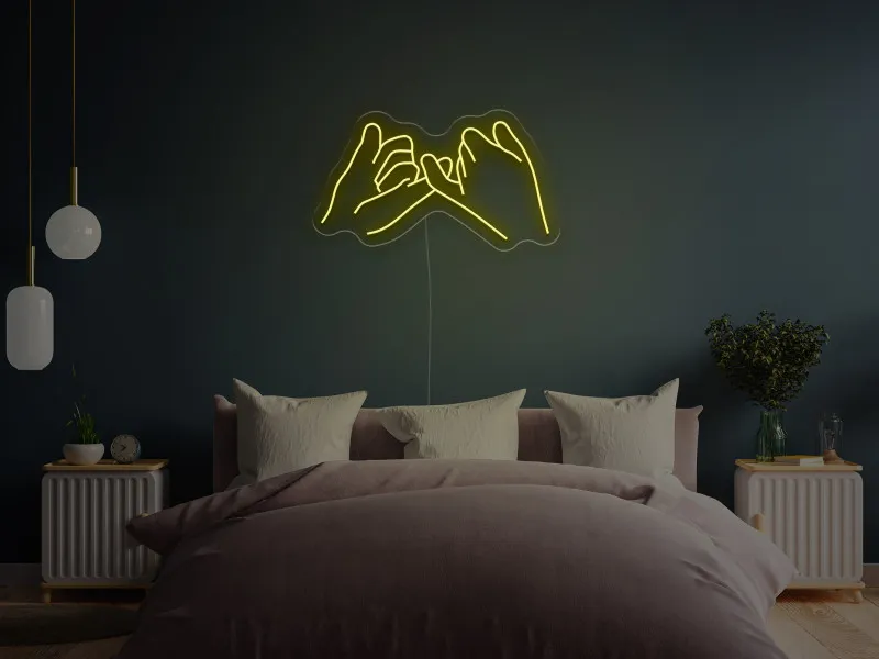 Pinkie Promise - Semn Luminos LED Neon
