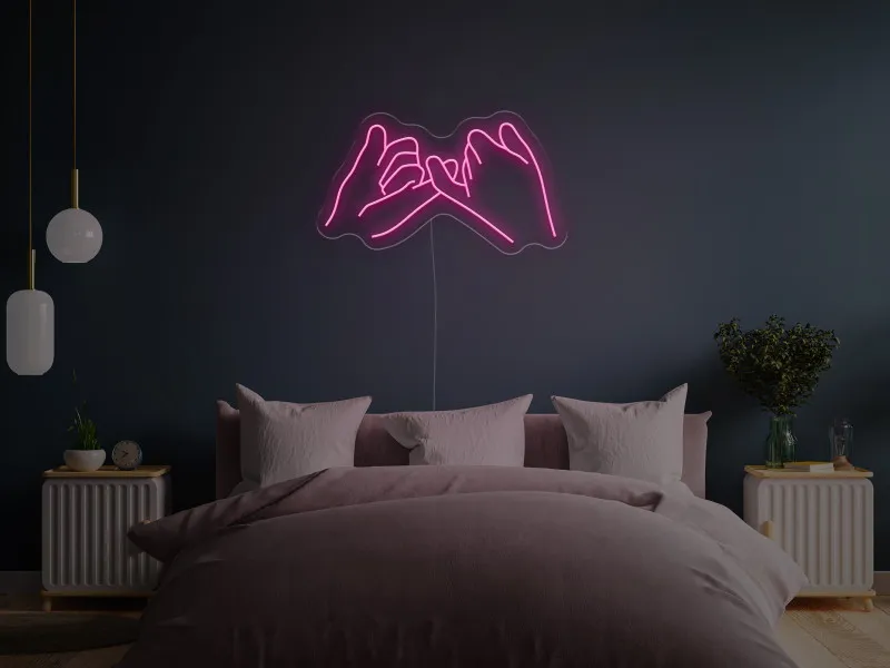 Pinkie Promise - Semn Luminos LED Neon