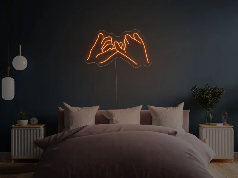 Pinkie Promise - Semn Luminos LED Neon