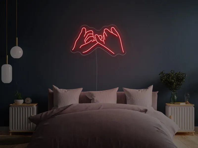 Pinkie Promise - Semn Luminos LED Neon