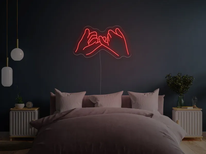 Pinkie Promise - Semn Luminos LED Neon