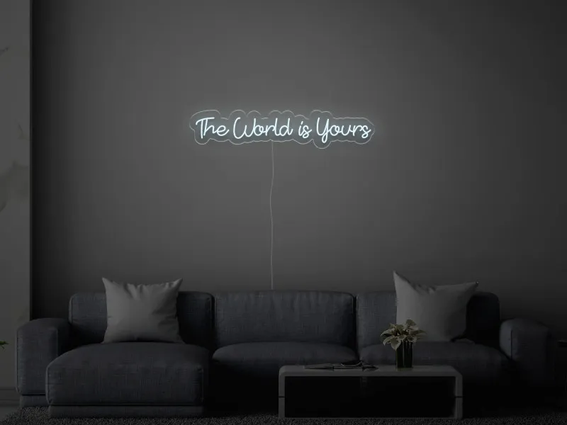 The World Is Yours - Semn Luminos LED Neon