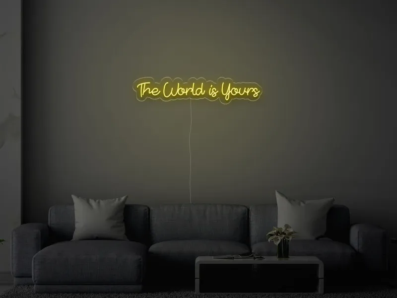 The World Is Yours - Semn Luminos LED Neon