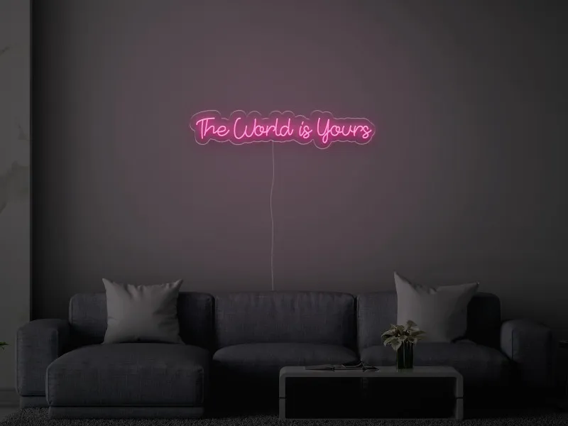 The World Is Yours - Semn Luminos LED Neon