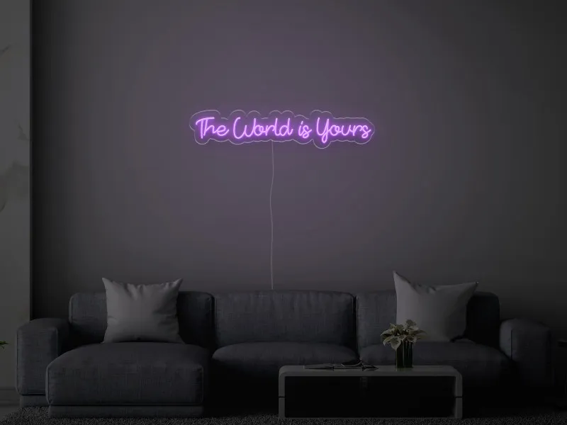 The World Is Yours - Semn Luminos LED Neon