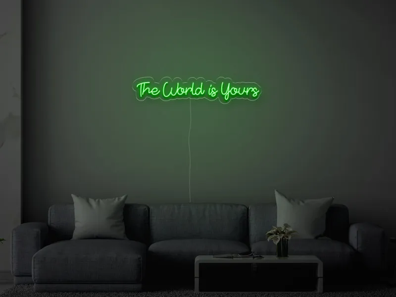 The World Is Yours - Semn Luminos LED Neon