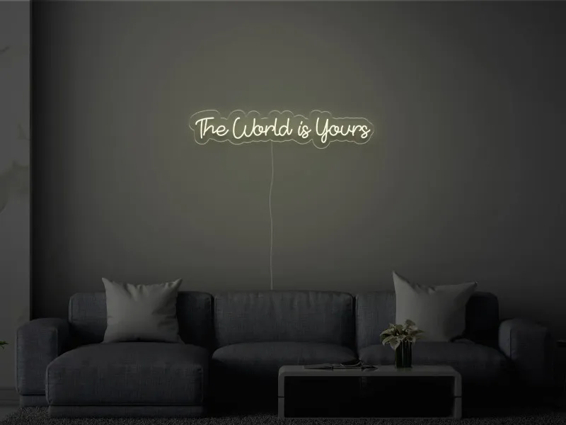 The World Is Yours - Semn Luminos LED Neon